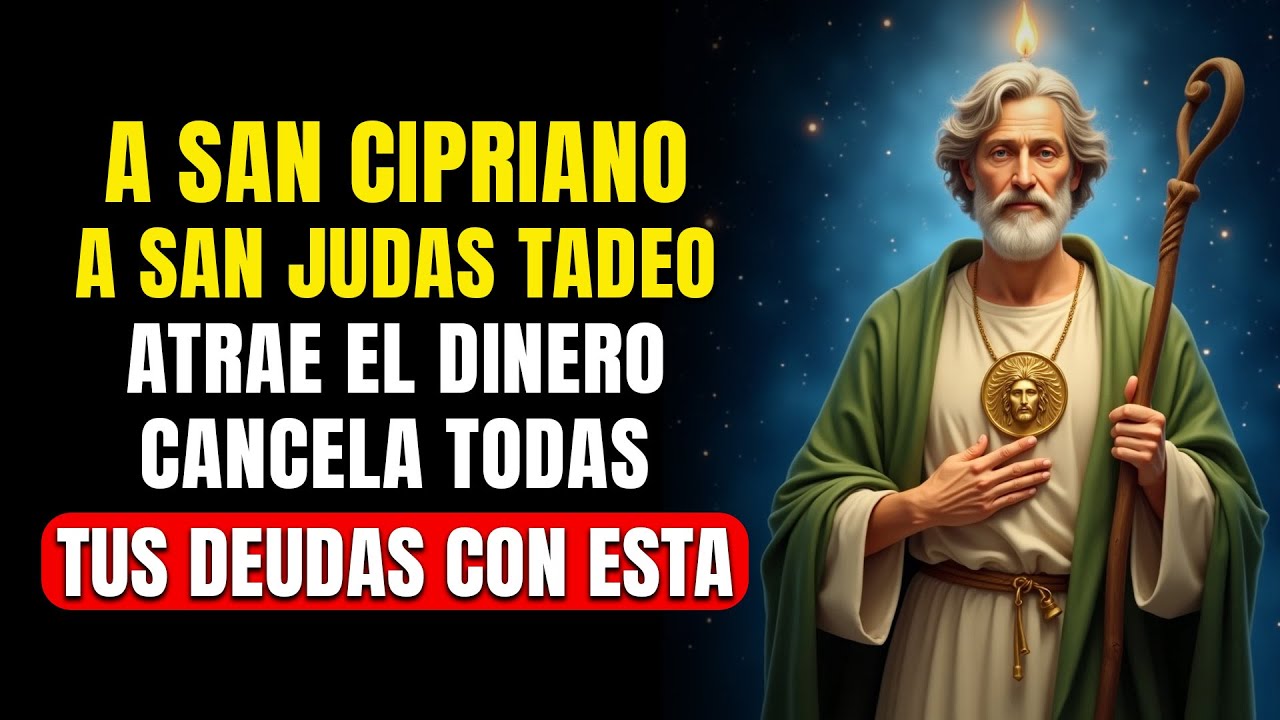 Oracion a San Cipriano,Oracion a San Judas Tadeo ATRAE EL DINERO Y CANCELA TODAS TUS DEUDAS CON ESTA