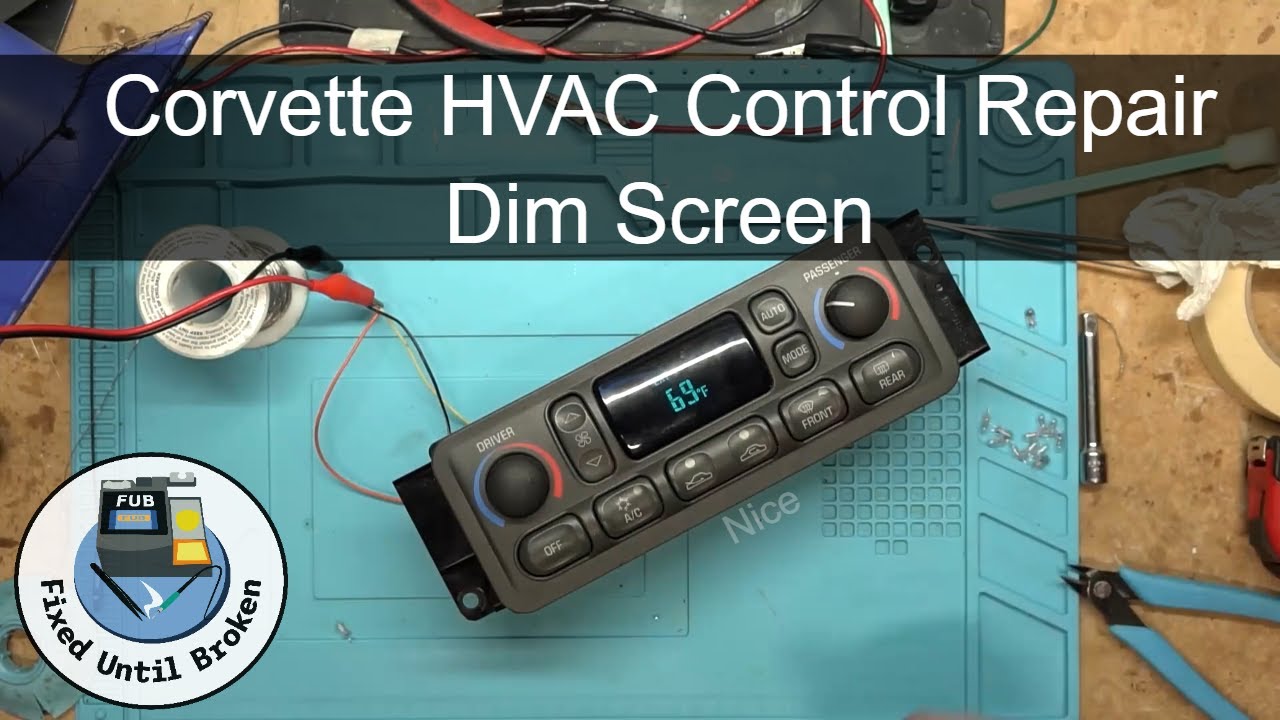 1997 C5 Corvette HVAC Control Display Repair Fix And Bulb Replacement