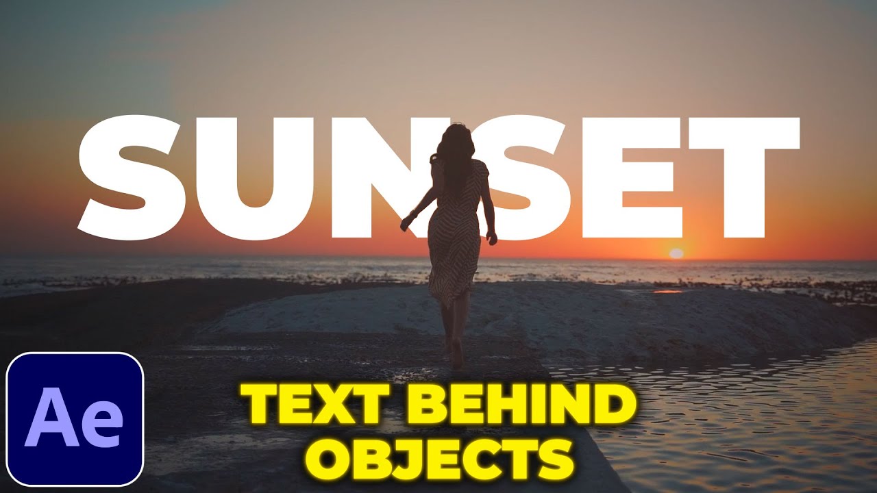 Add Text Behind Moving Object in After Effects | Rotobrush Tutorial