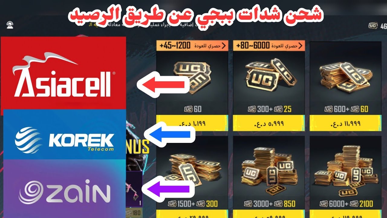 Пополнение баланса PUBG Mobile UC через кредит