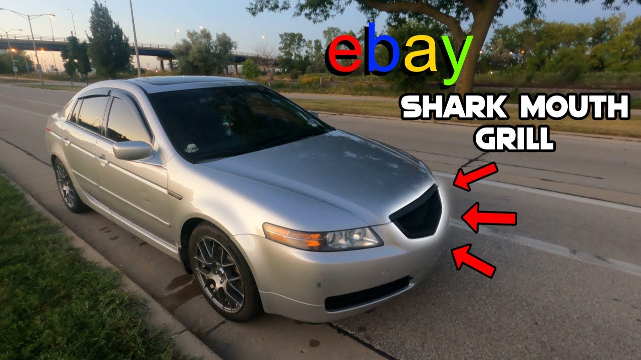 Acura TL shark mouth grill installation