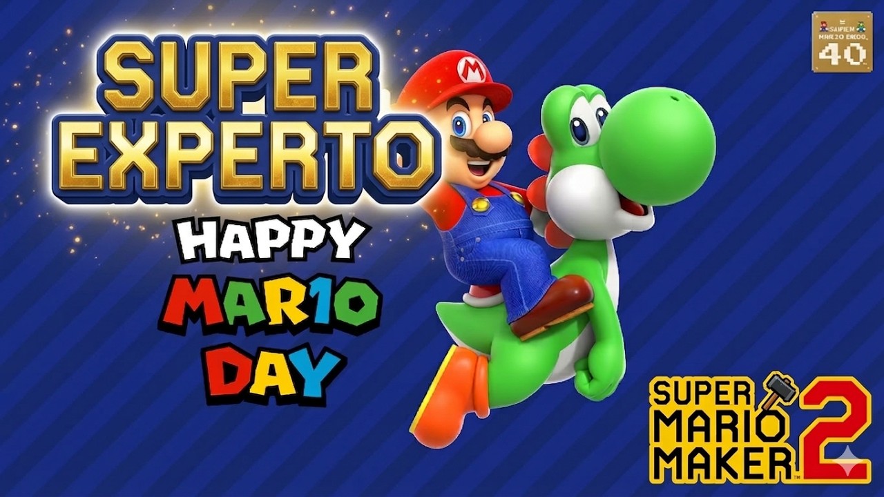 Super Experto por el MAR10 Day | Super Mario Maker 2