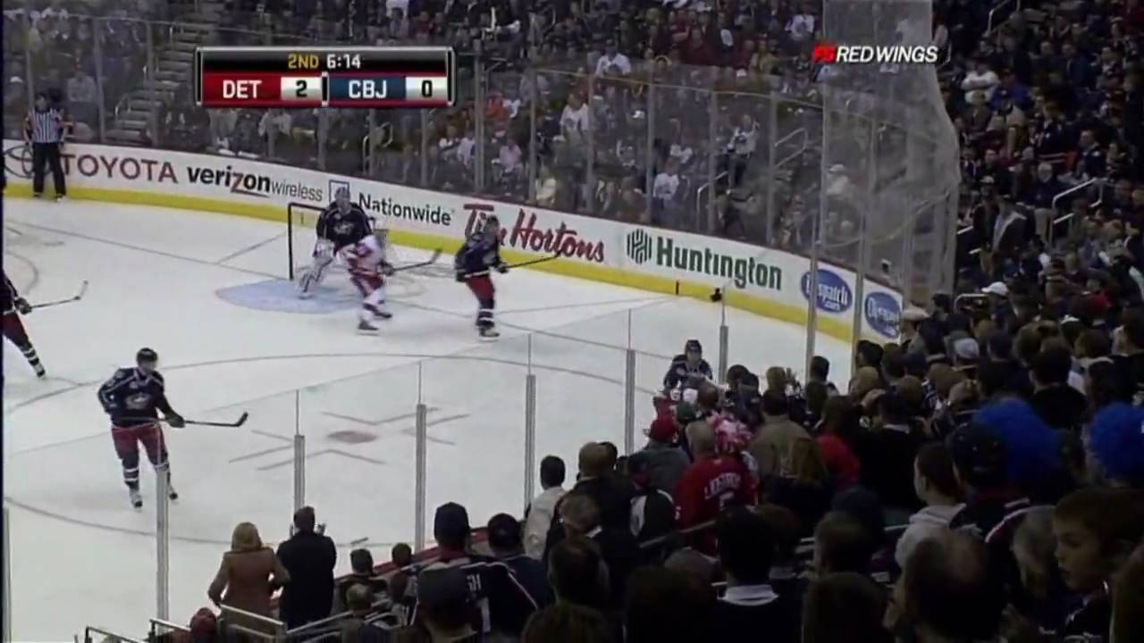 Brad Stuart Destroys RJ Umberger, Mike Commodore Makes a fool of himself [HD]