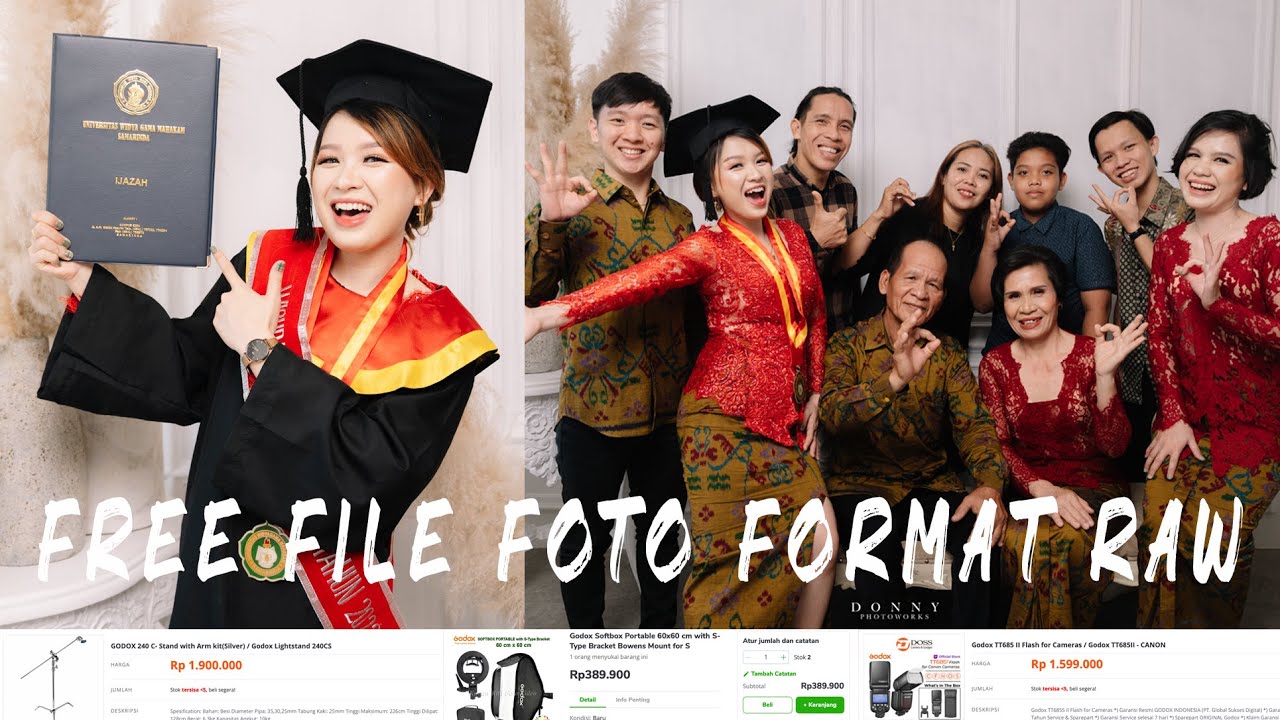 Photo Studio Rumahan modal ruangan 3x4 omset JUTAAAN perbulan - BTS PHOTO WISUDA - Indoor Studio