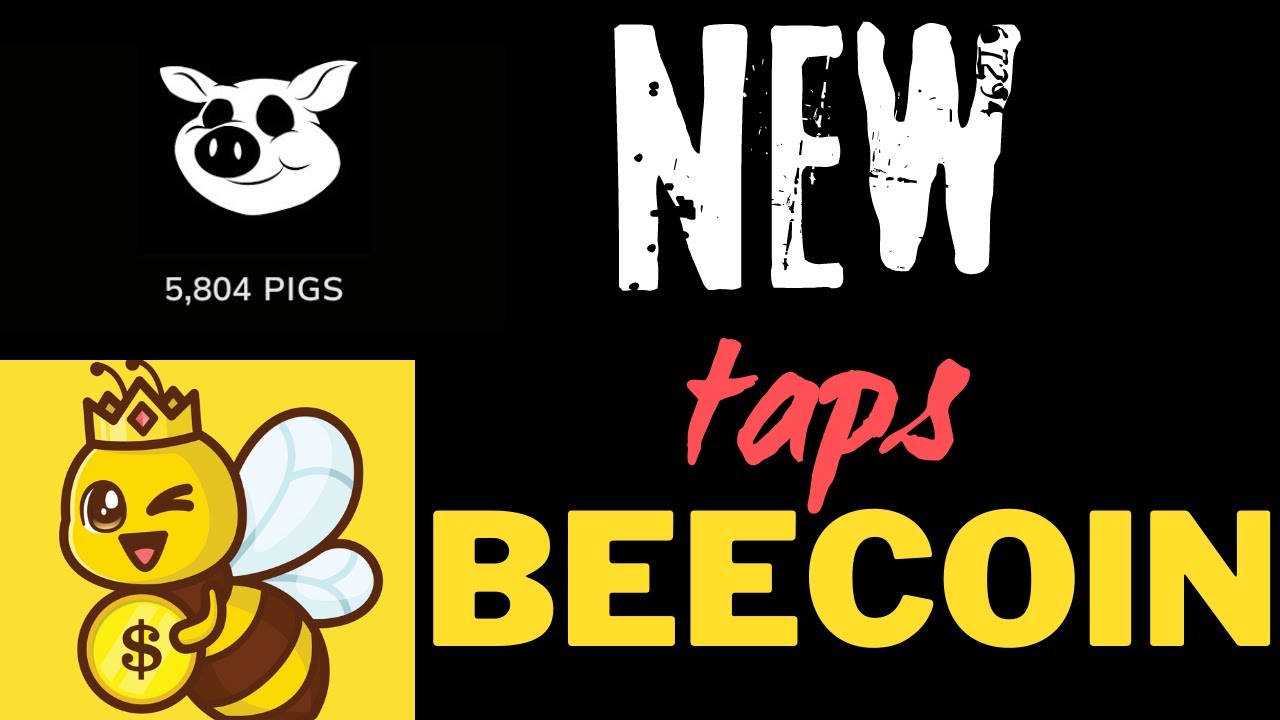Заработок в интернете без вложений.Новые тапалки в телеграмме PIGS и BEECOIN