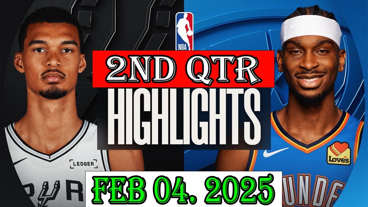 San Antonio Spurs vs Oklahoma City Thunder 2nd Qtr Feb 04.2026 Highlights | NBA hightlight