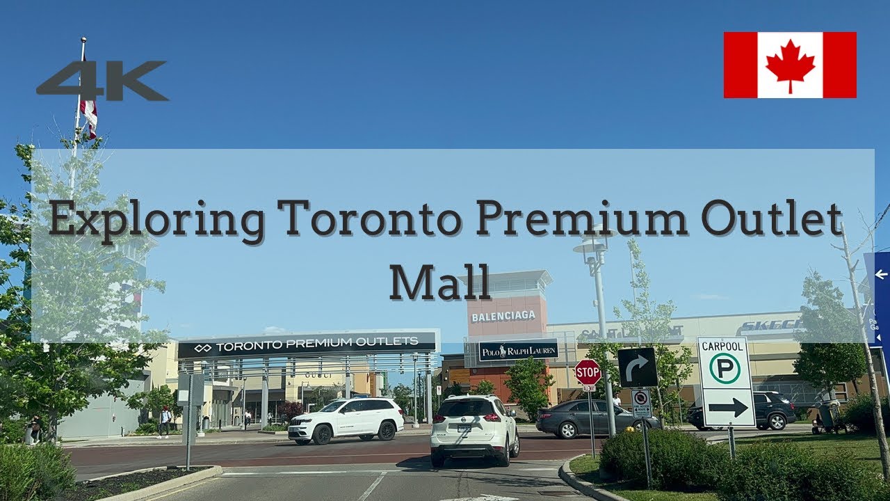 4K | Exploring Toronto Premium Outlet Mall in Halton Hills | Canada
