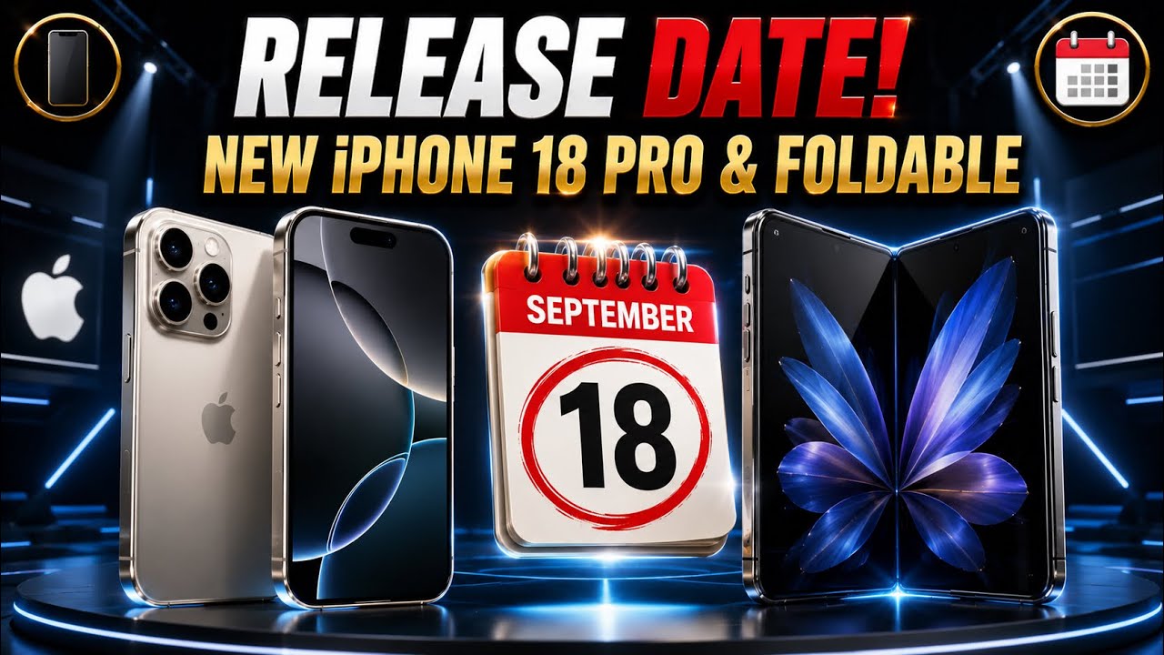Утечка даты выхода iPhone 18 Pro! Подробности сентябрьской презентации Apple 2026 года и складног...