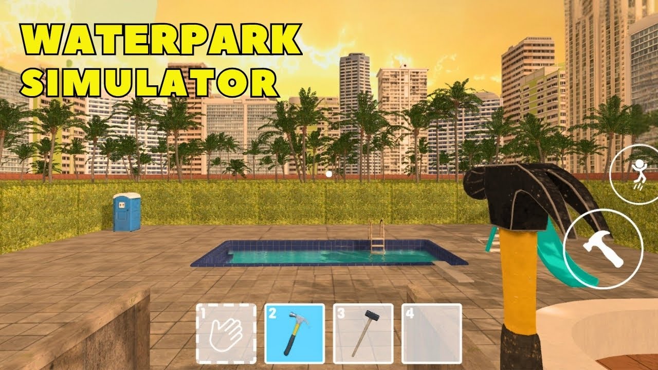 Waterpark Owner Simulator Gameplay Walkthrough Tutorial - Android 