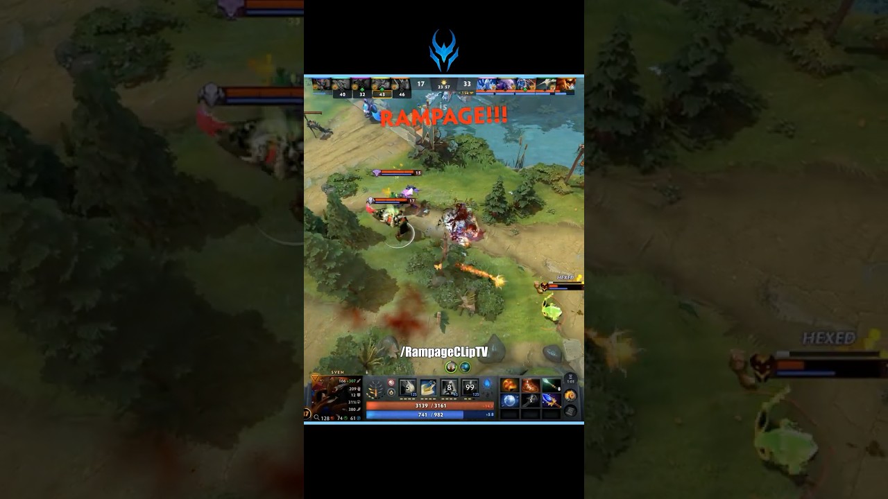 CRAZY CLEAVE 🪓 SVEN RAMPAGE 🩸 #dota2