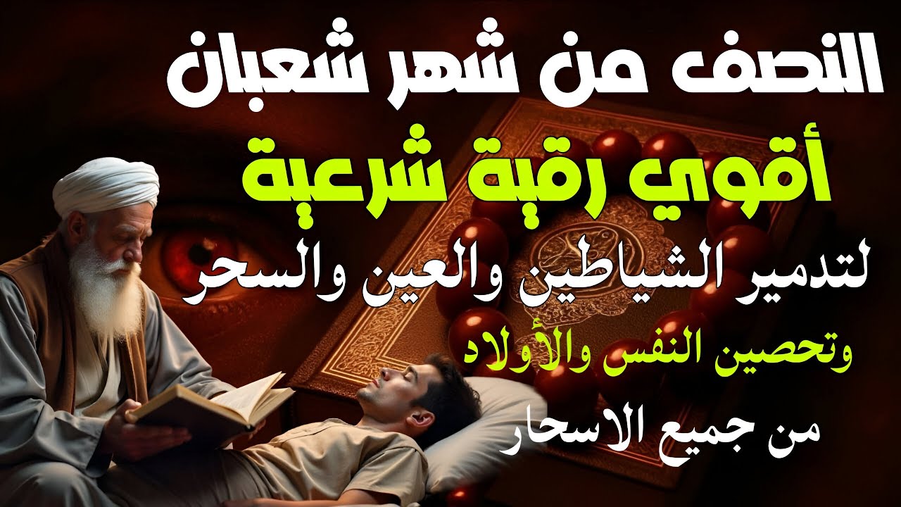 أقوي رقية شرعية مدمرة في النصف من شهر شعبان لمنع تجديد السحر والعين والحسد وتحصين الأولاد من الاسحار