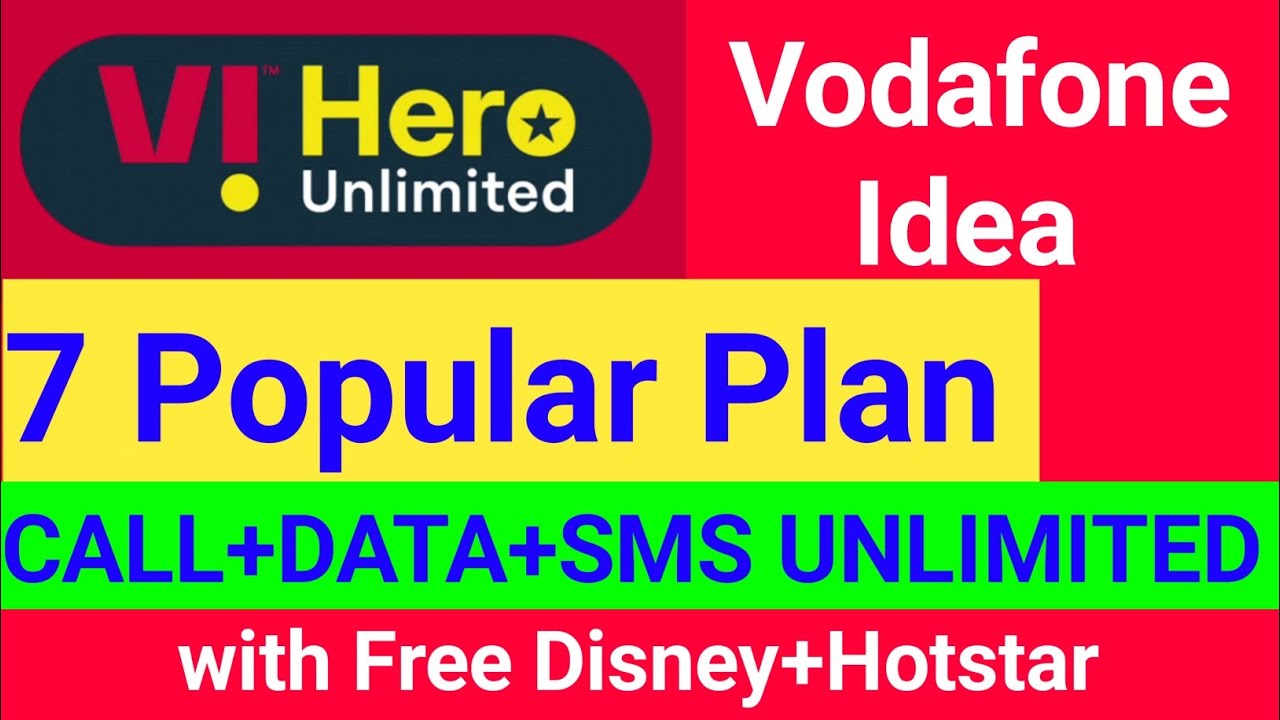 Vi 28 Days Validity Plan | Vi Disney+ hotstar recharge | Vi Hero Unlimited Recharge Plan
