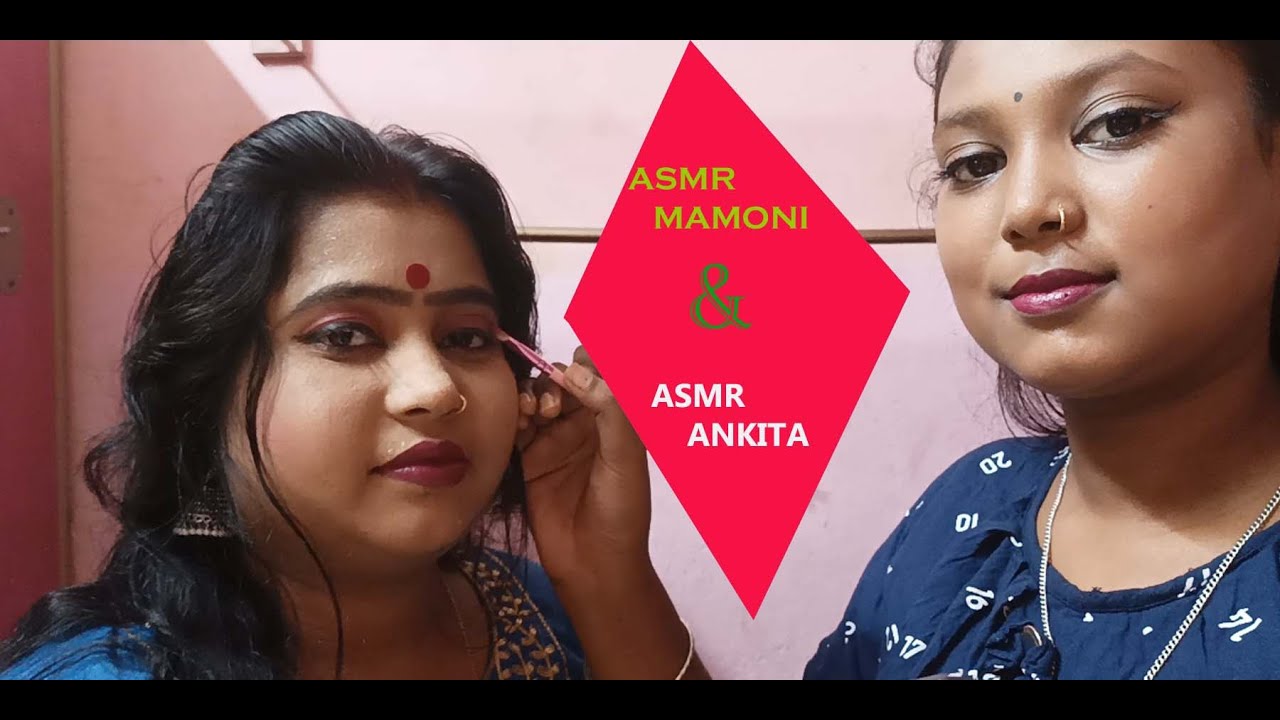 ASMR Cousins  Does my makeup 😍
