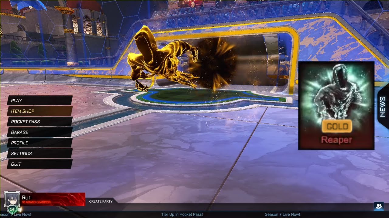 All NEW GOLD painted GOAL EXPLOSIONS in Rocket LEAGUE