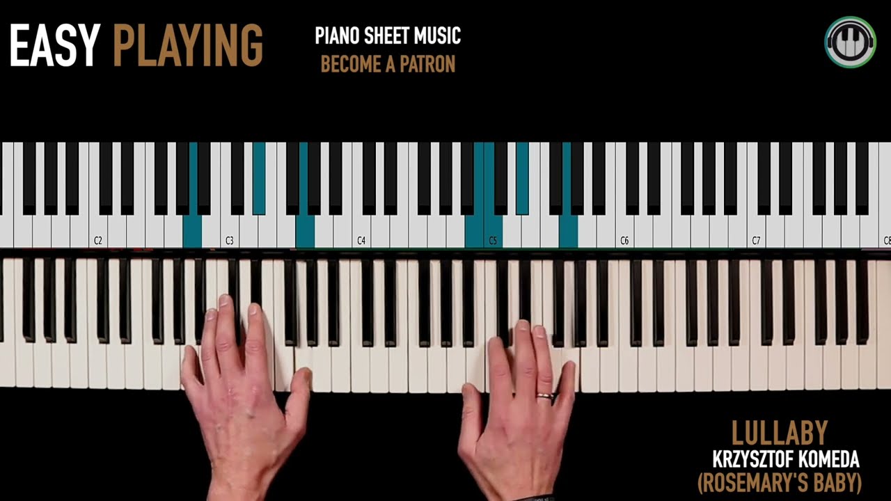 Lullaby Rosemary's Baby - piano easy - Komeda