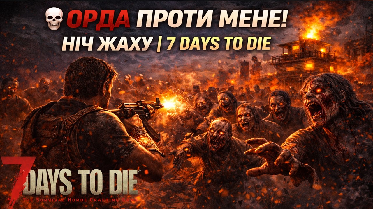 💀 ОРДА ПРОТИ МЕНЕ! НІЧ ЖАХУ | 7 DAYS TO DIE