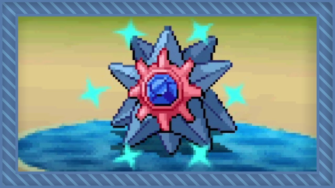 Shiny Starmie in Pokemon White 2 after 7,998 Rippling Water encounters