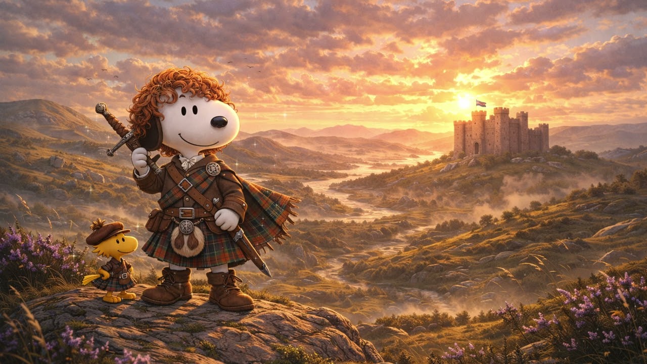 Snoopy Fraser in the Scottish Highlands 🏔️🌿 | Outlander Ambience | Celtic & Fantasy Music Mix