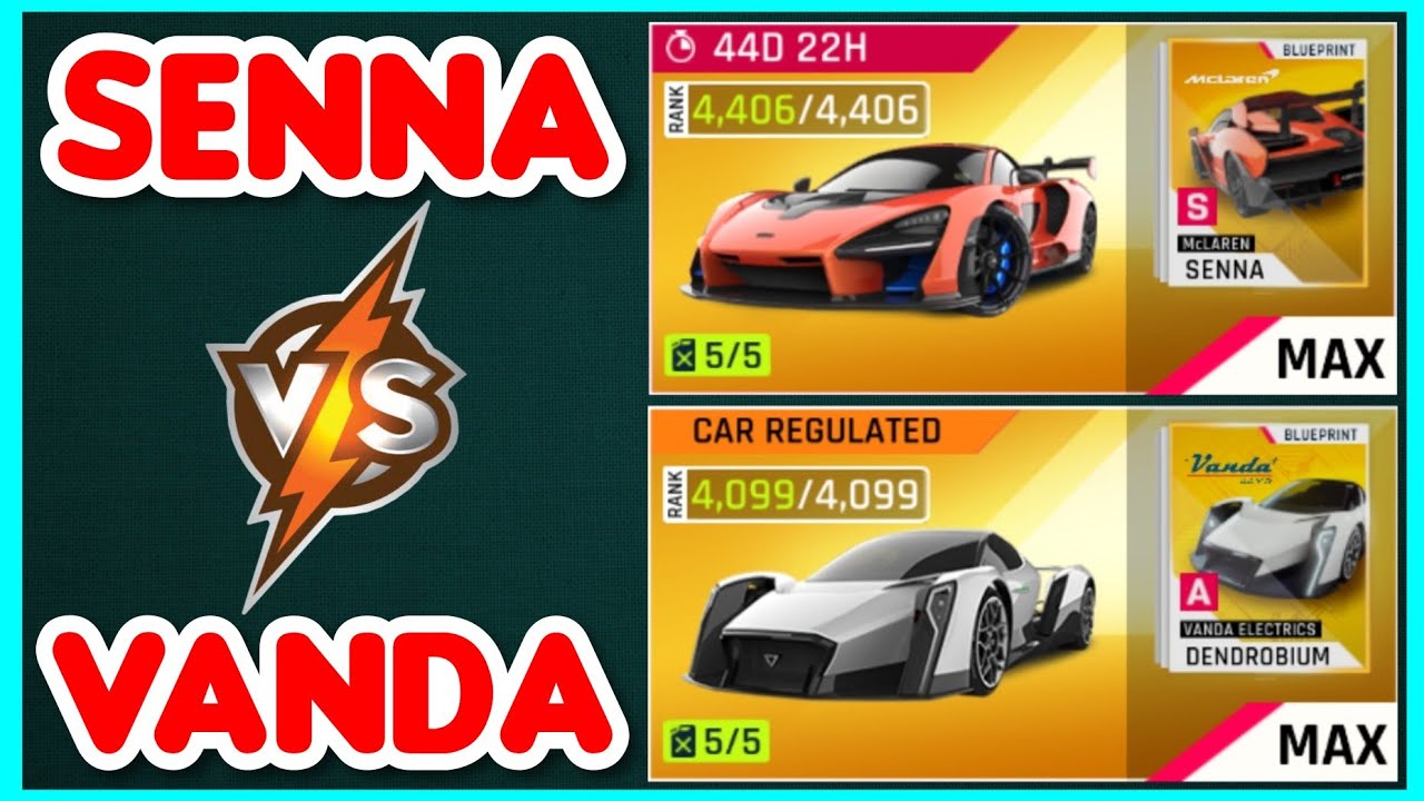 Asphalt 9 - Mclaren Senna VS Vanda Electrics Dendrobium | Battle of Multiplayer Beasts 😁