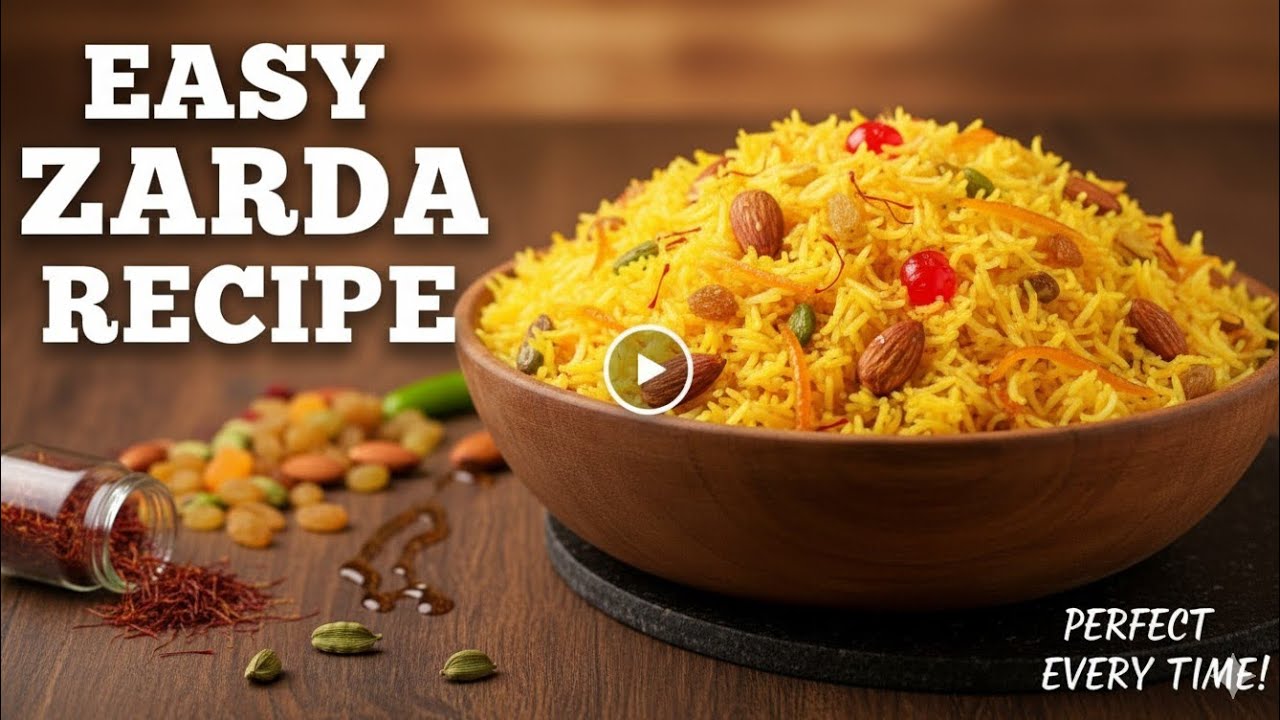 Zarda Recipe | Traditional Sweet Rice | زردہ (میٹھے چاول) بنانے کا آسان اور مزیدار طریقہ