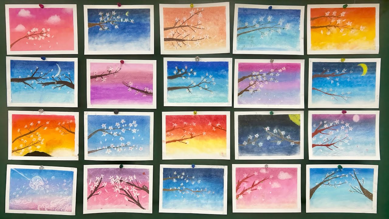 쉽고 즐겁게 그리는 아름다운 벚꽃 풍경 파스텔화🌸