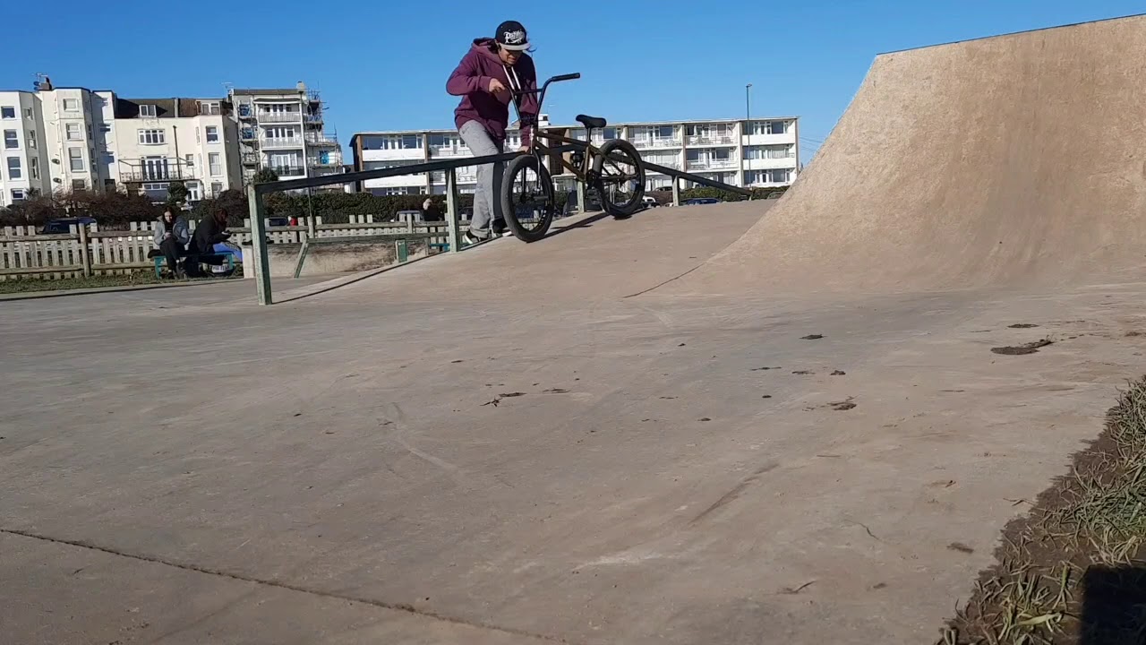 landed my first 180 disaster bmx