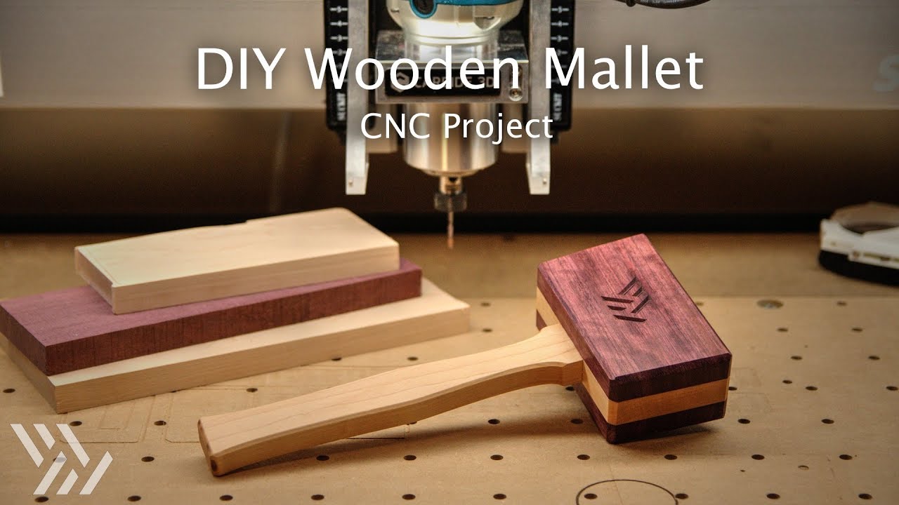 Making a Purpleheart and Maple Mallet on the Shapeoko - #128 [CNC]