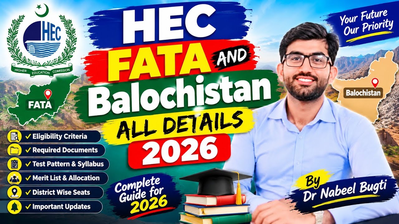HEC FATA & Balochistan All Details 2026 |  | Dr Nabeel Bugti