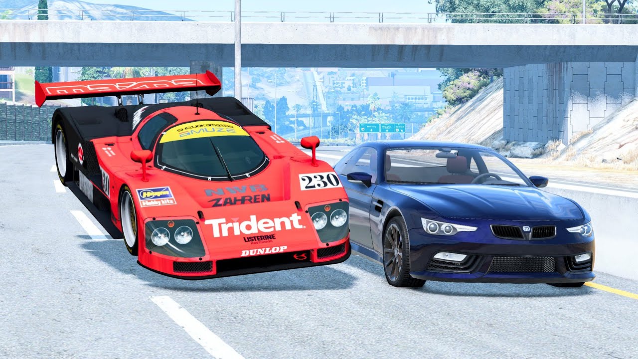 High Speed Traffic Car Crashes #118 - BeamNG Drive | CrashBoomPunk