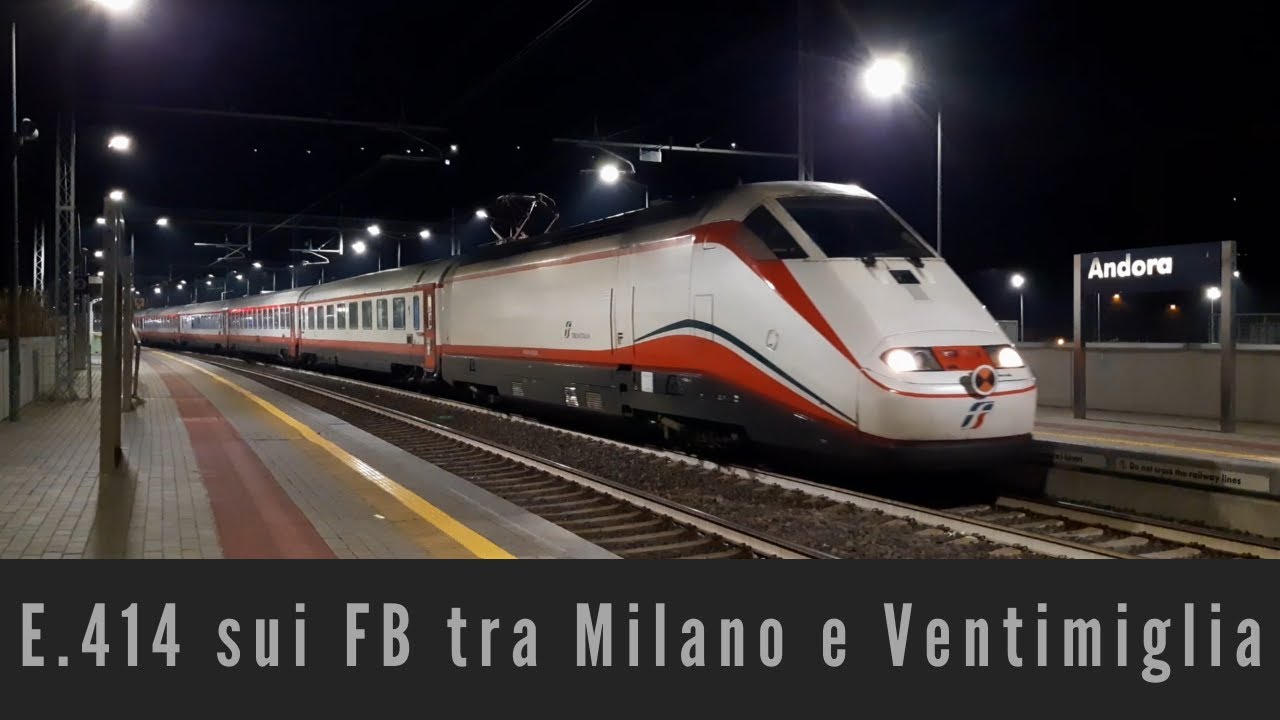 E.414 con Frecciabianca sulla Milano - Ventimiglia
