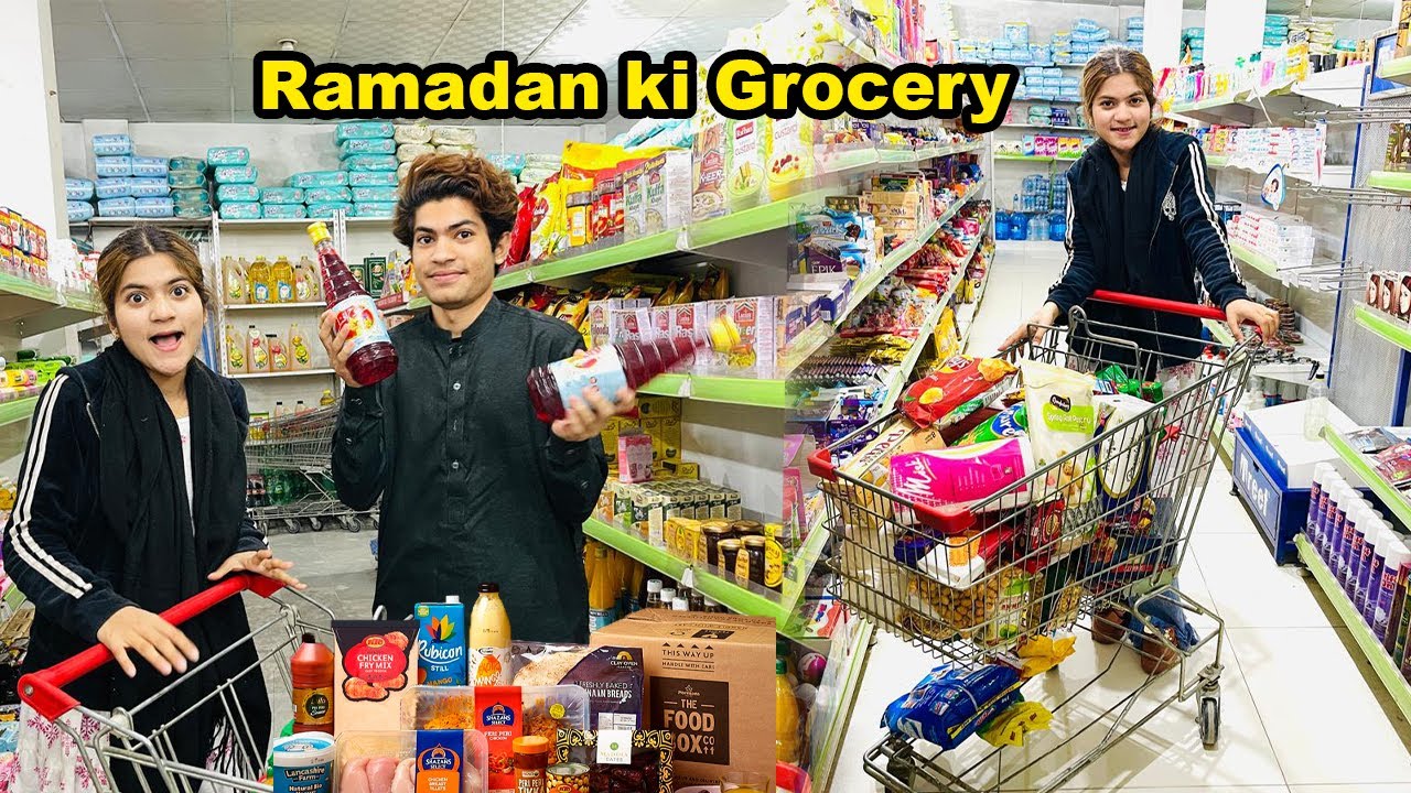 Ramadan ki Grocery Shopping Karli  😍  | Moonfun