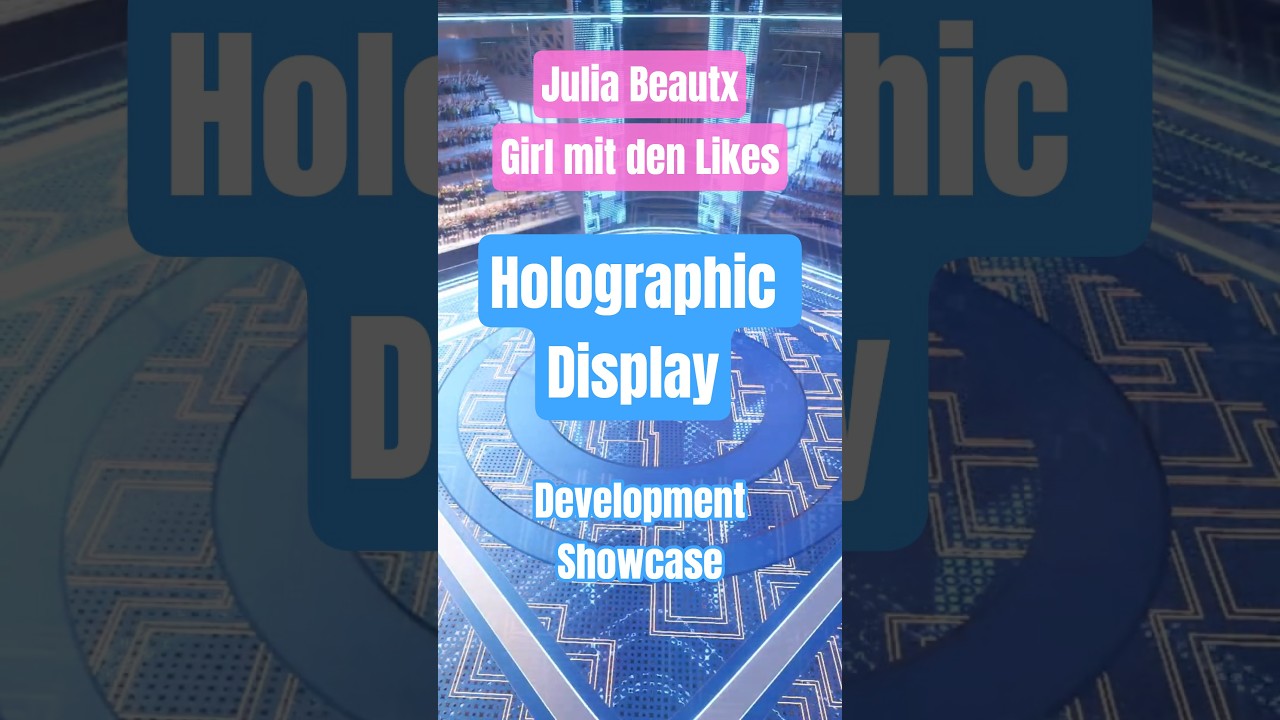 Holographic Panels for @JuliaBeautx Music video "Girl mit den Likes" 