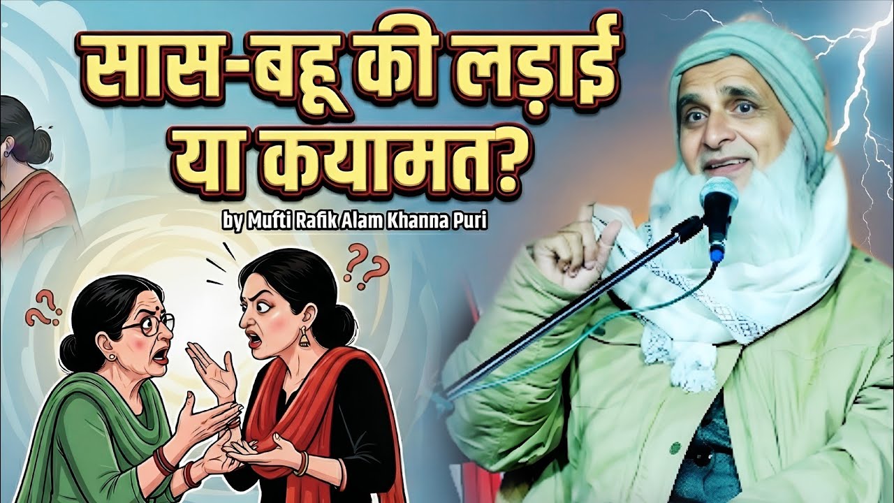 सास-बहू की लड़ाई या कयामत? by Mufti Rafik Alam Khanna Puri | हंसी रोक कर दिखाओ तो जाने
