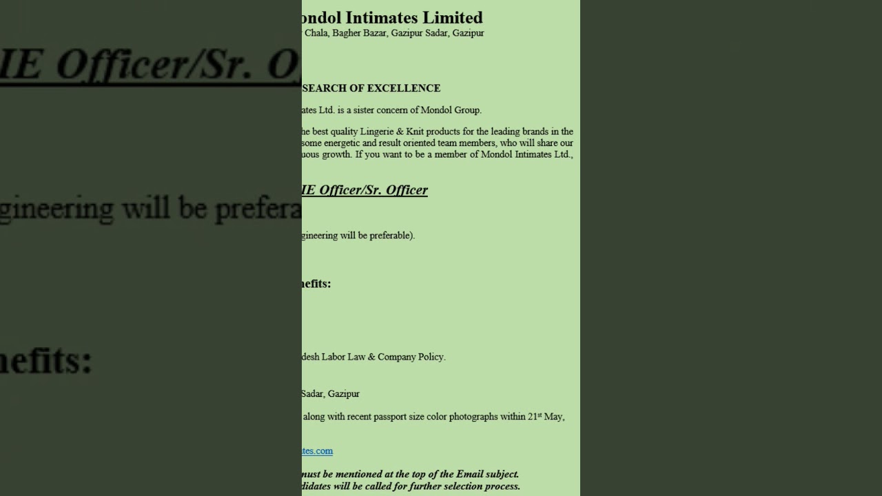 IE office/ Sr. office Mondol Group Full image Link  