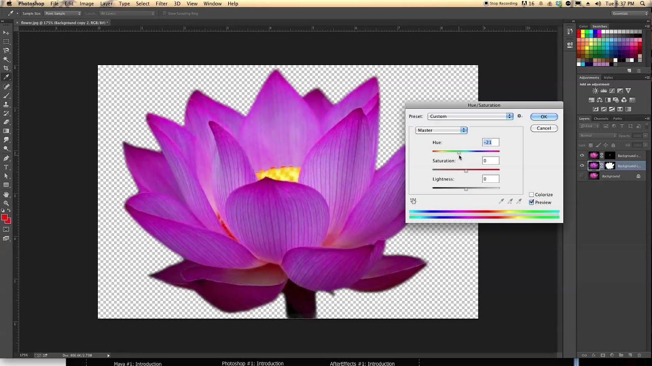 Photoshop Tutorial #3:  Color Manipulation
