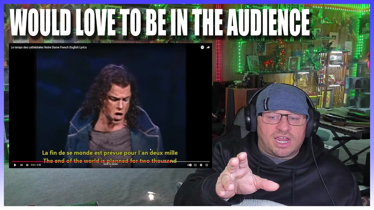 Le temps des cathédrales Notre Dame French English Lyrics REACTION!
