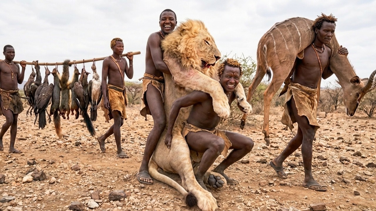 Life Million Years Ago | Prehistoric Tribe&rsquo;s Epic Hunt: Dodo, Kudu, and a Lion