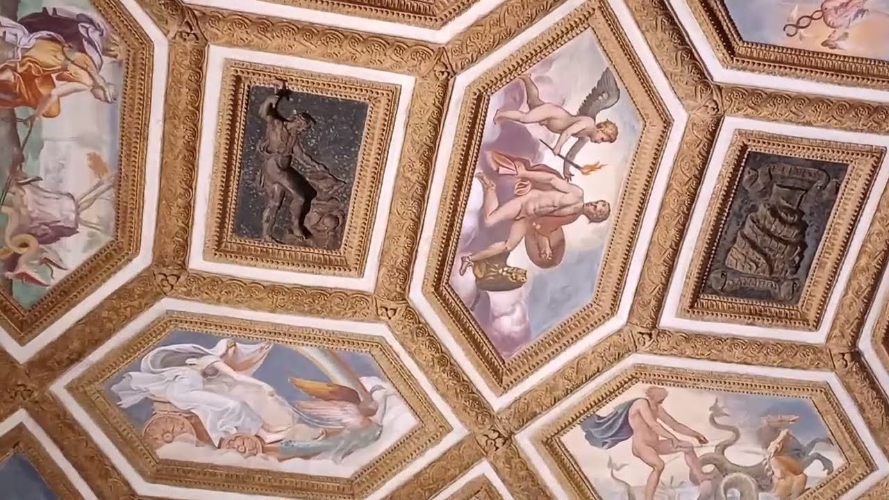 Mantova, Palazzo Te. sale varie, soffitti e decorazioni. My Italy 504