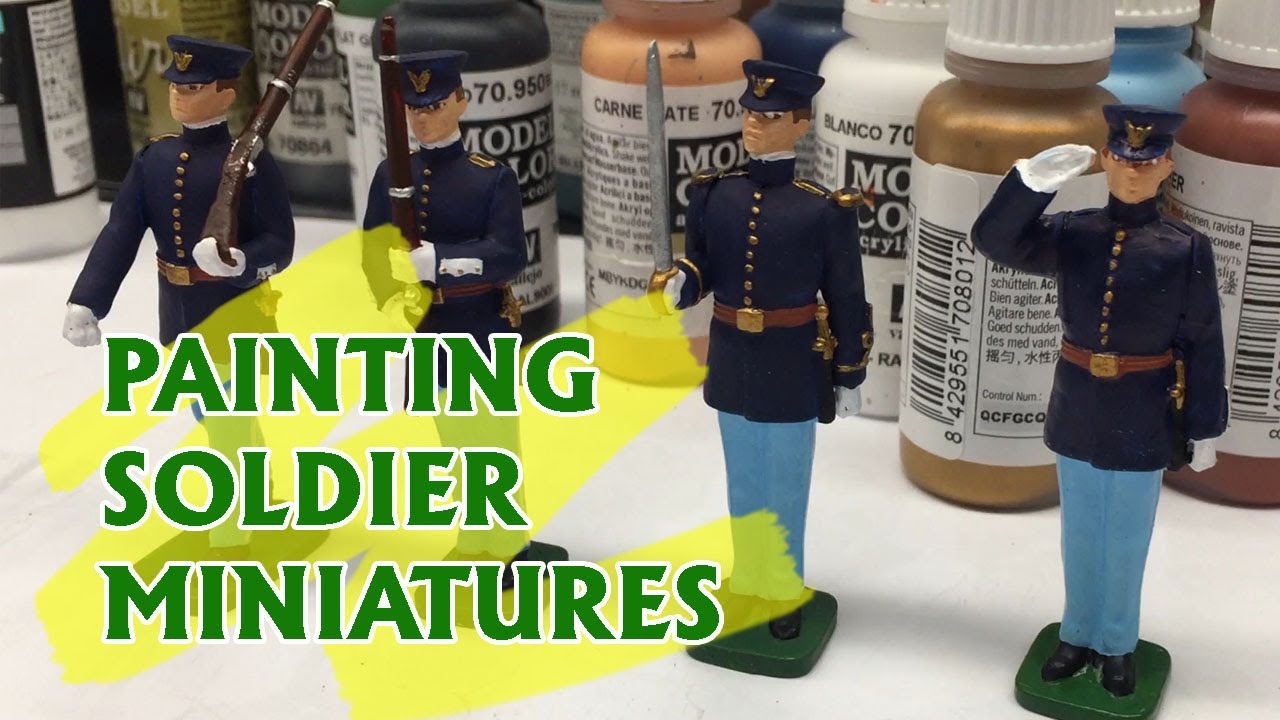 Prince August's metal 54mm scale PA851 USA Soldiers Priming and Painting Guide.