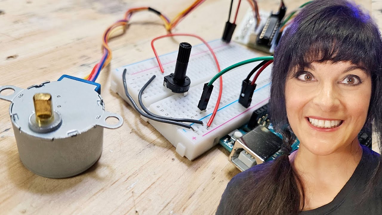 Управление скоростью и направлением шагового двигателя с помощью Arduino и потенциометра