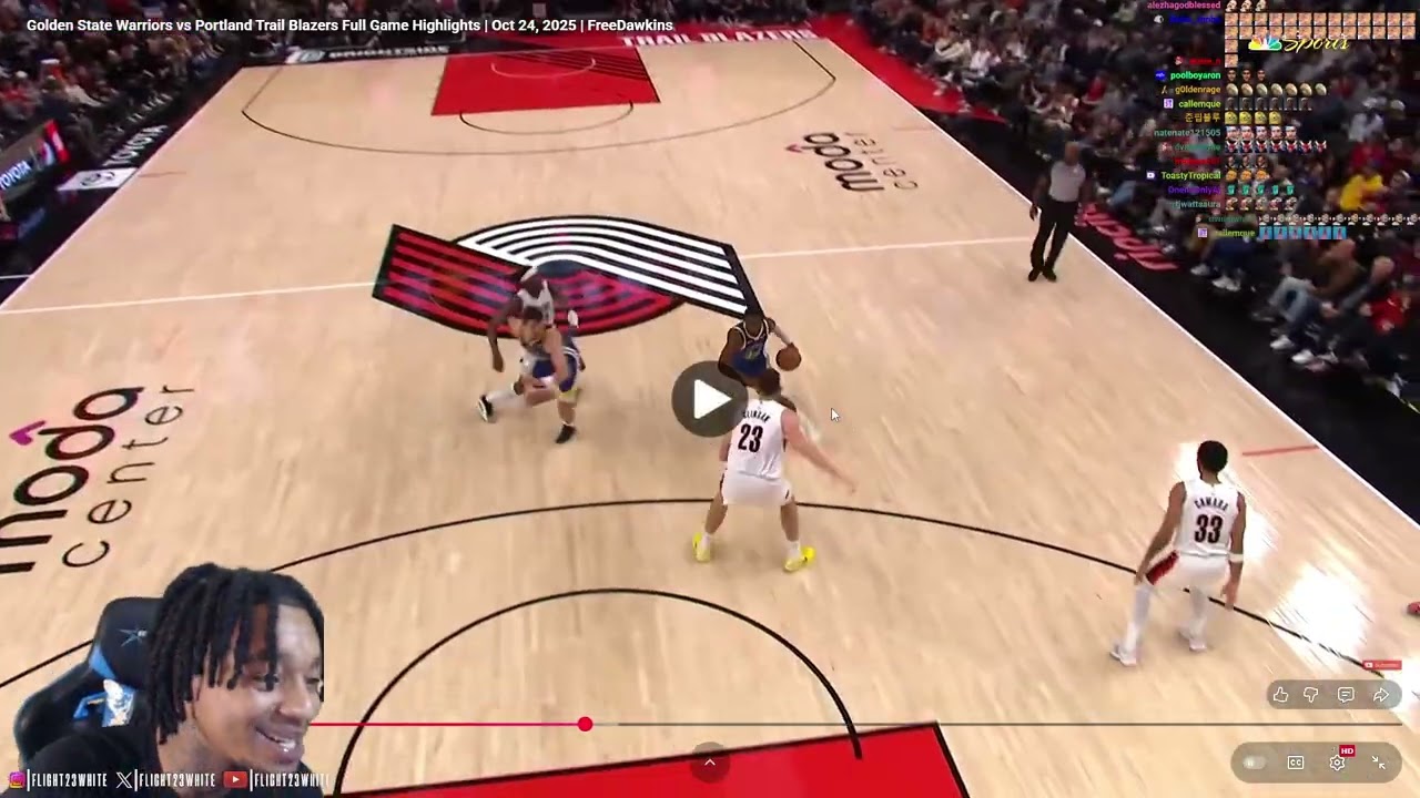 FlightReacts To WARRIORS at TRAIL BLAZERS | FULL GAME HIGHLIGHTS | October 24, 2025!