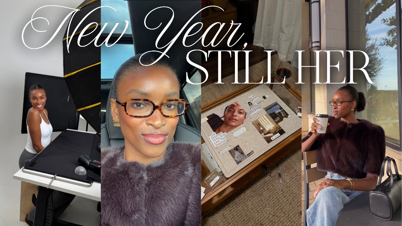first weekly vlog of the year: let's catch up, healthy meals, vision board planning +  goals!