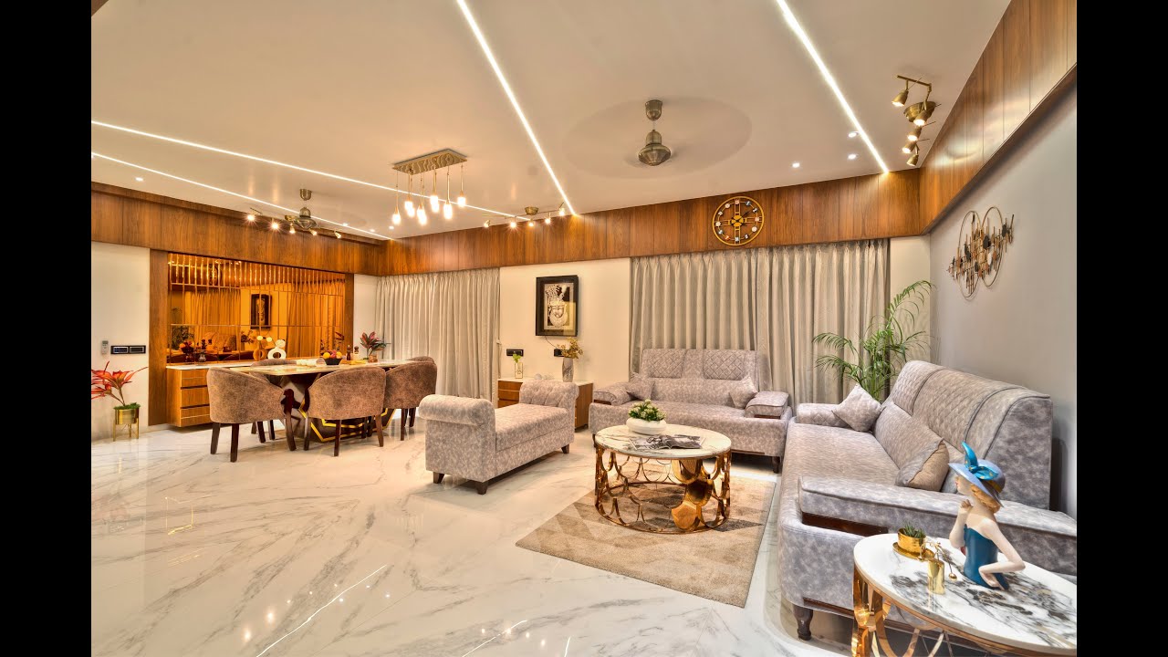 4BHK Interior Design - LaMarina - Waterlily - Adani Shantigram - Ahmedabad 4k