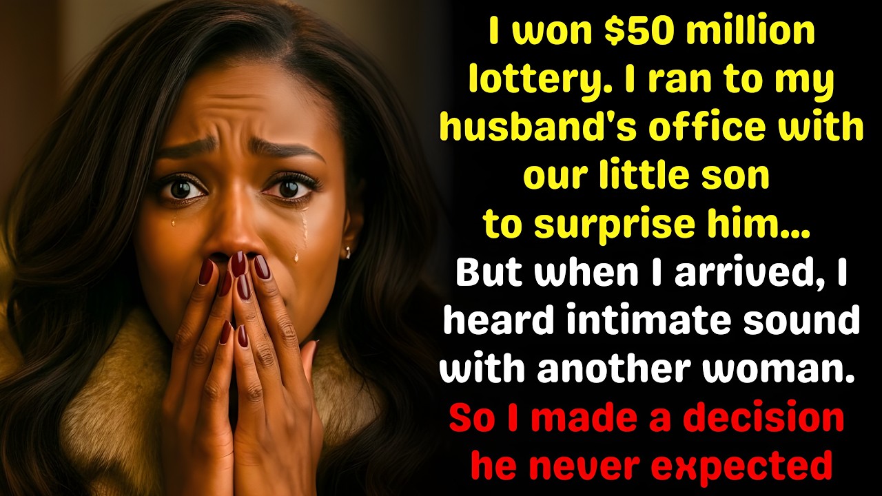 I won the $50M jackpot, but when I went to tell my husband… I heard him planning to ruin me.