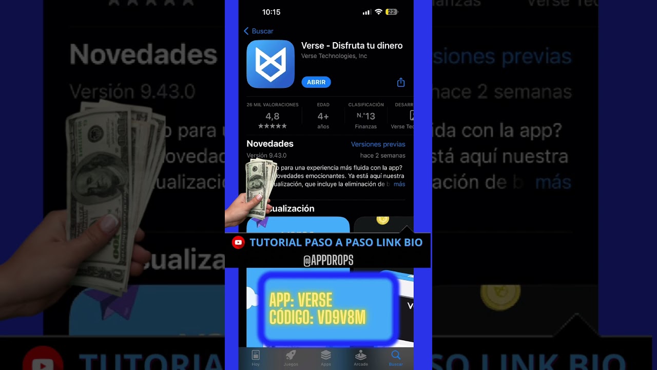 ✅🤑 Las mejores apps para ganar dinero PayPal 2023 r&aacute;pido | Verse app te regala 5&euro;