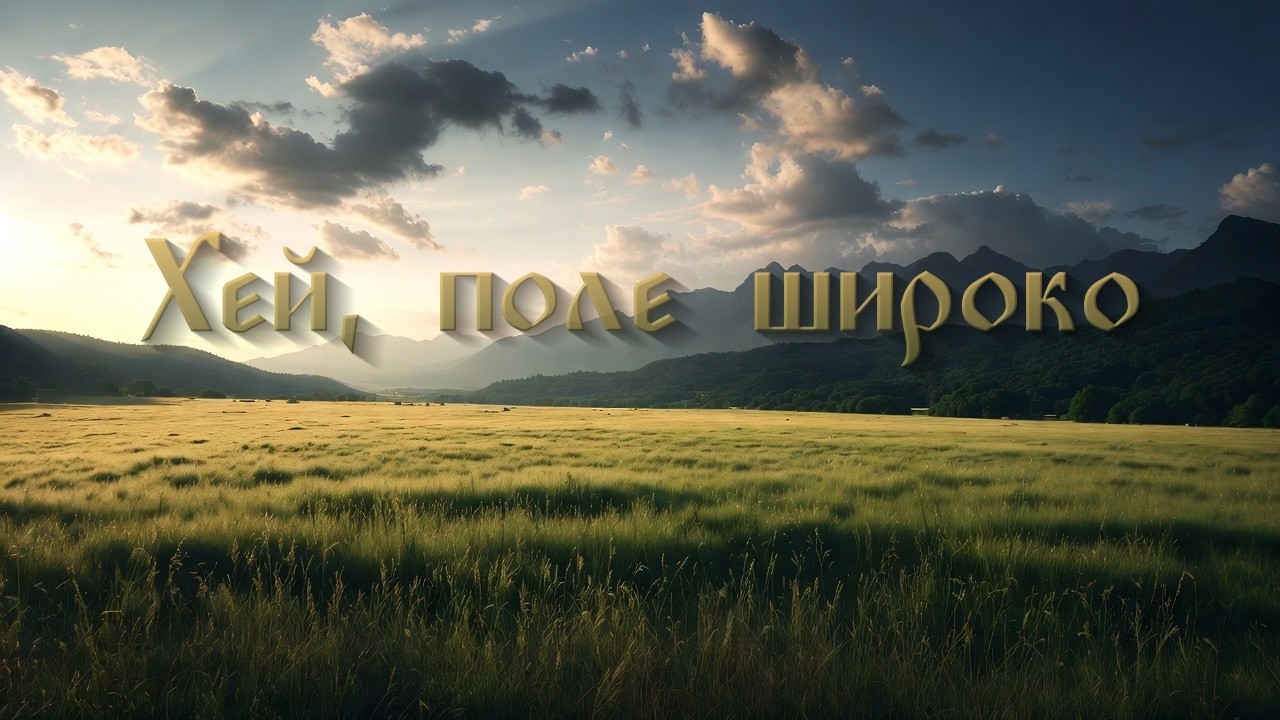 Хей, поле широко