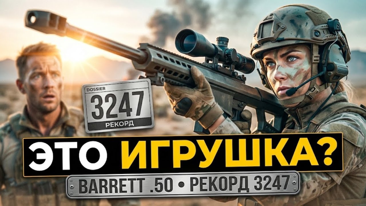 «“Игрушка?” — нет. Barrett .50… и рекорд 3247 заставил всех замолчать.»