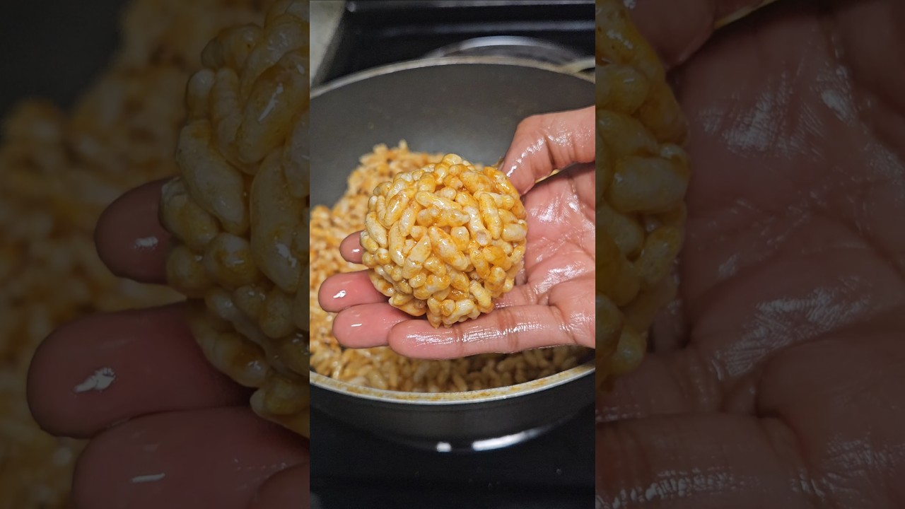 Simple&Easy Murmura Laddu | Puffed Rice Laddu |Maramaralu Ladoo #shorts #laddu #ladoo #murmuraladdu