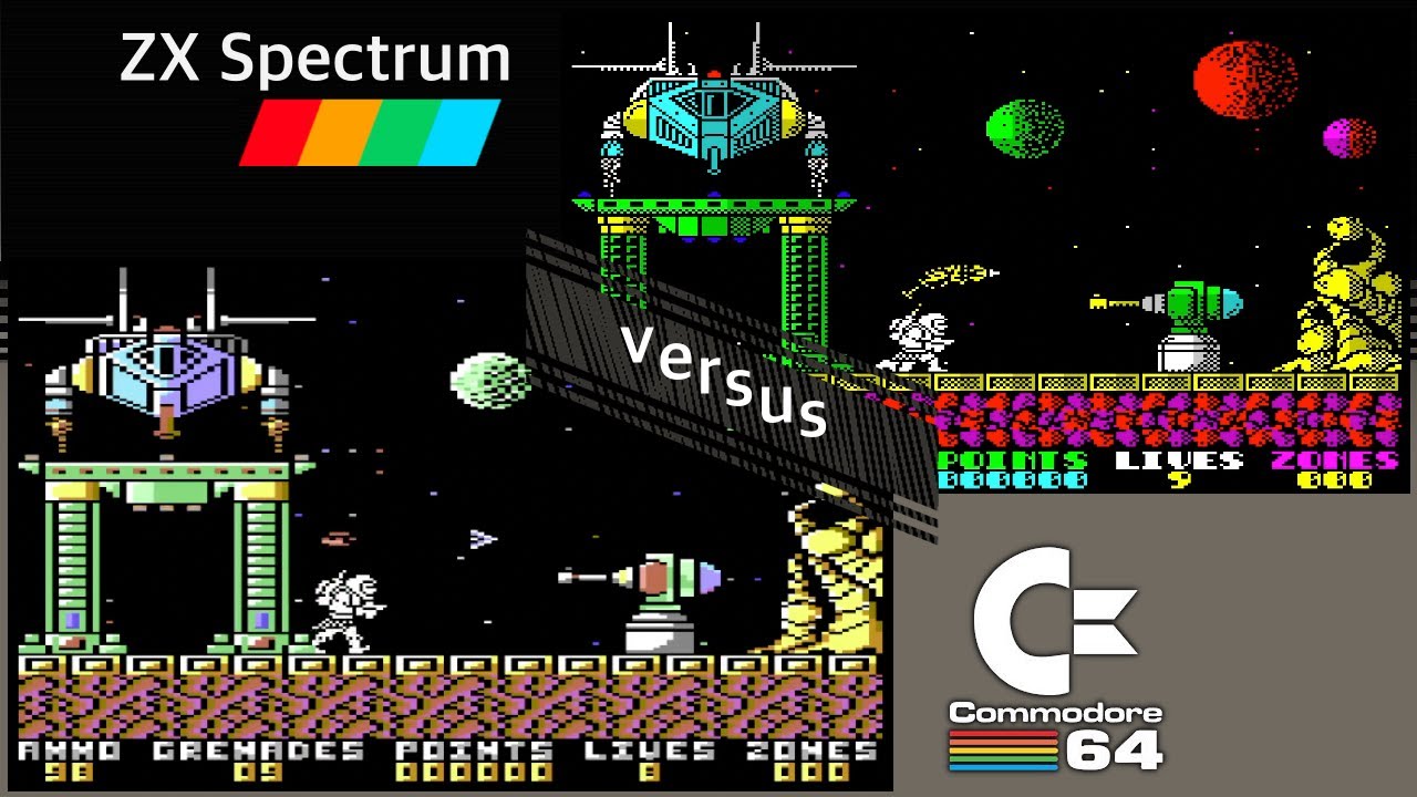C64 vs. ZX Spectrum - 8 games from 1987