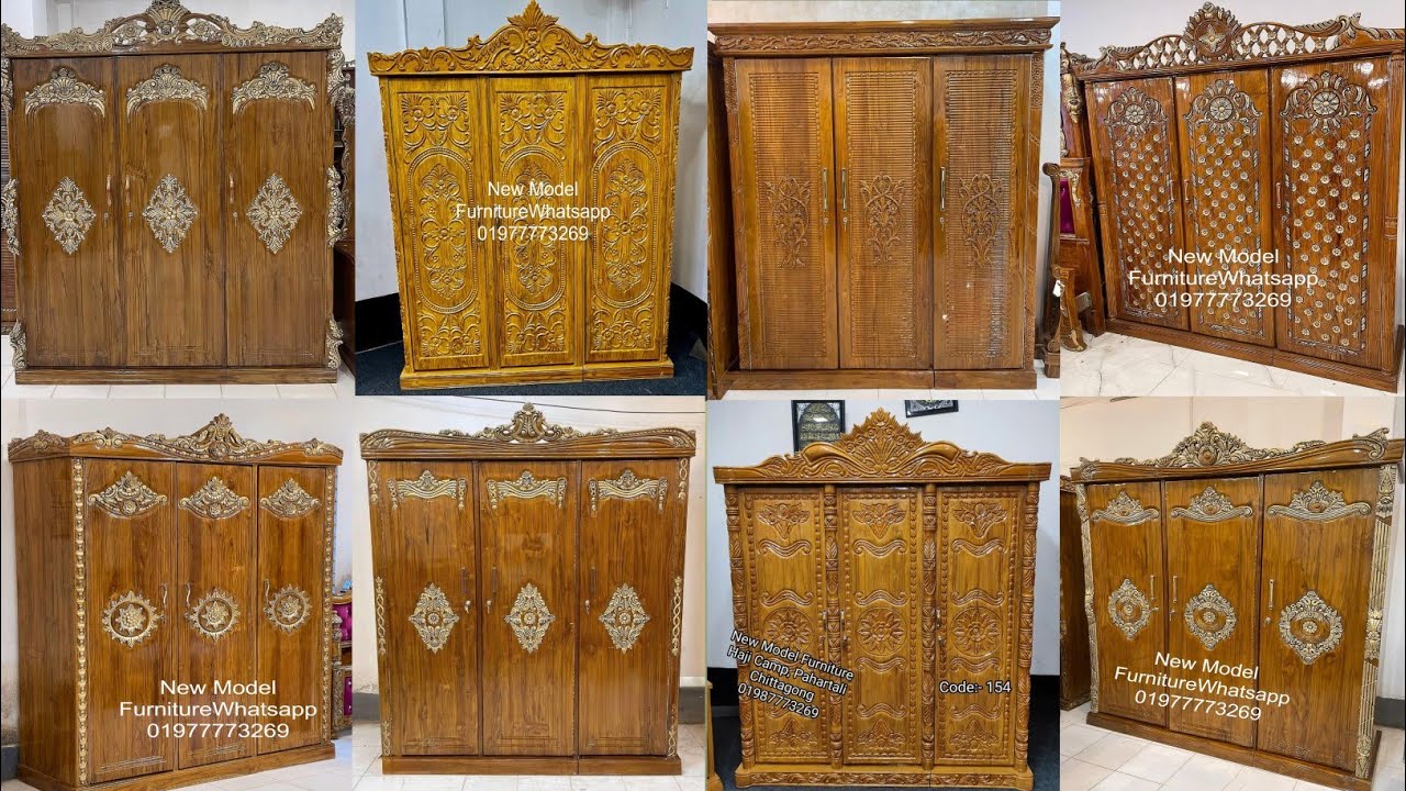 Wooden 3 door wardrobe design 2025 | New top 20+ wooden almirah design